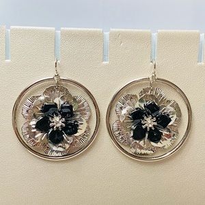 Stainless round flowers Earrings
